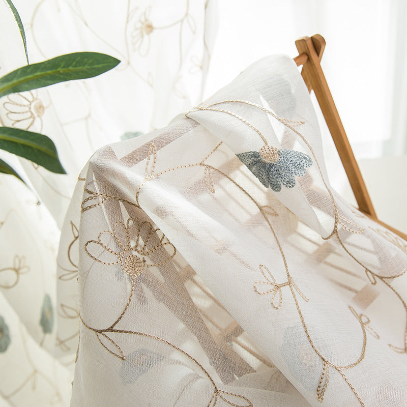 Garden Embroidered Curtain