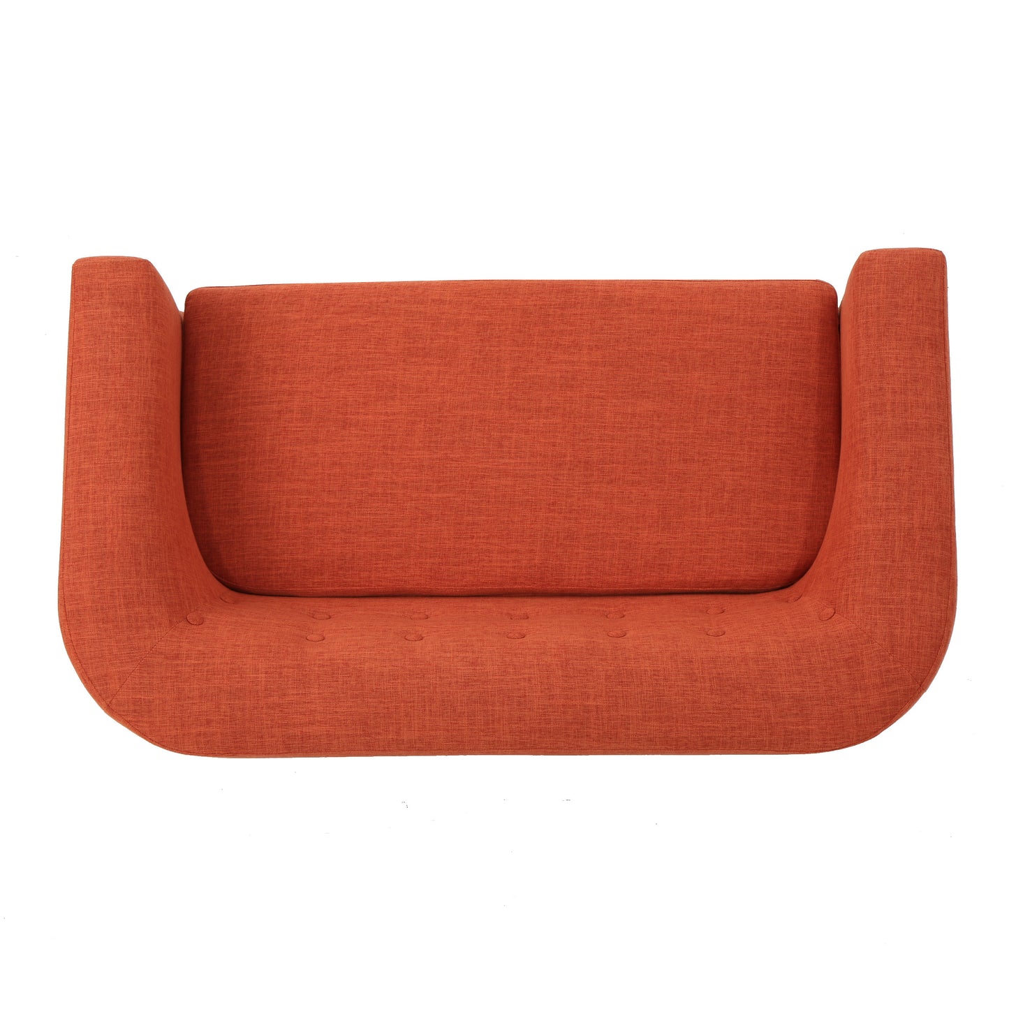 Orange Loveseat Sofa