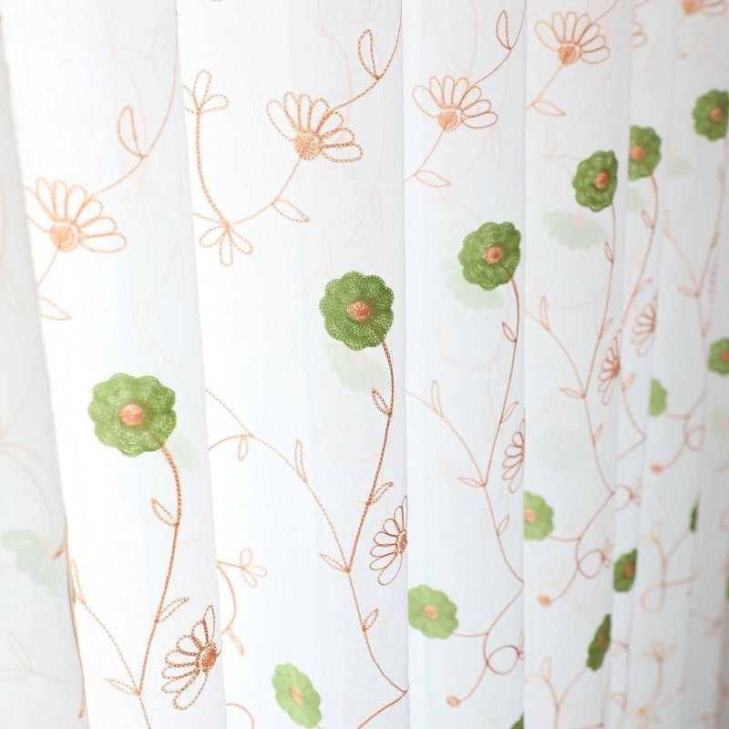 Garden Embroidered Curtain