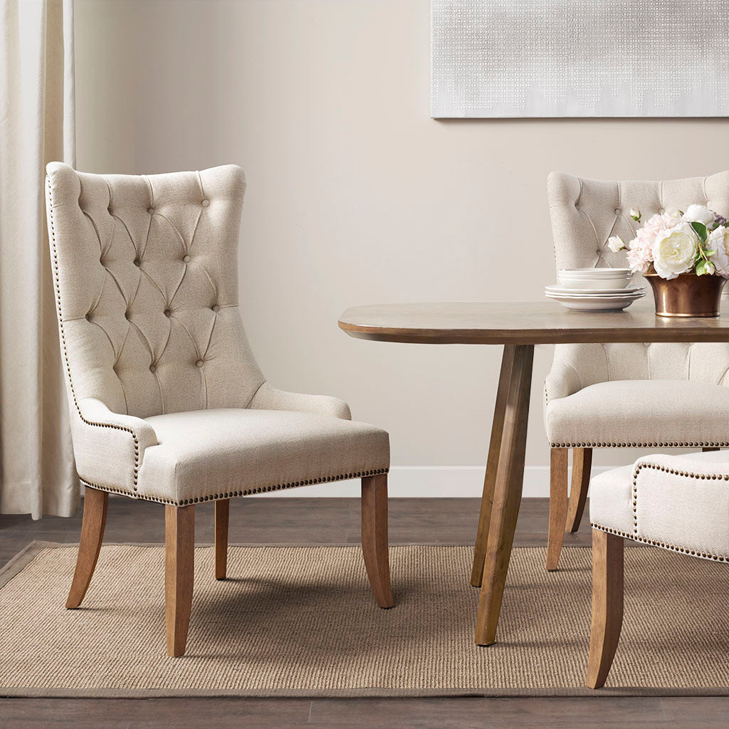 Button Tufted Dining Chair