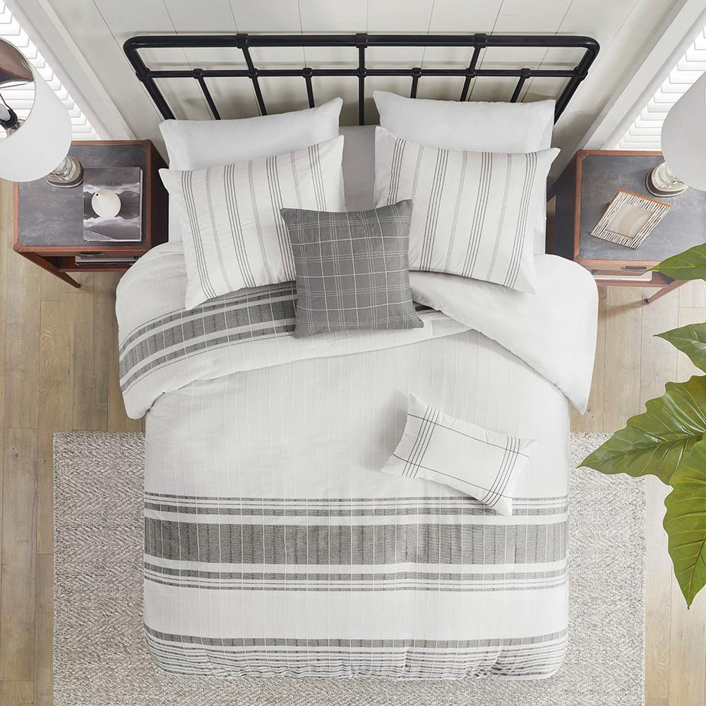 100% Cotton Morgan Jacquard Duvet Set -5 pcs. (Full)