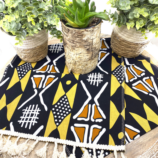 Zimbabwe Wax Print Handmade Table Runner