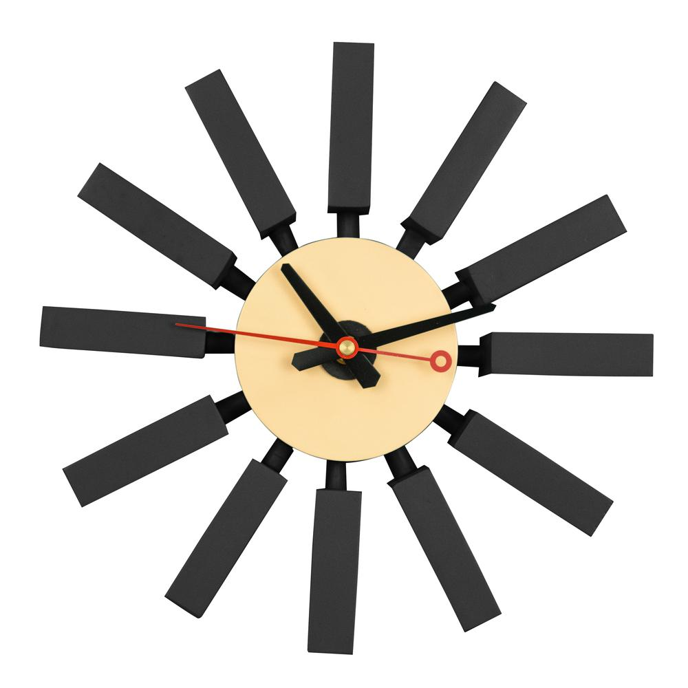 Vdara Modern Design Block Silent Non-Ticking Wall Clock