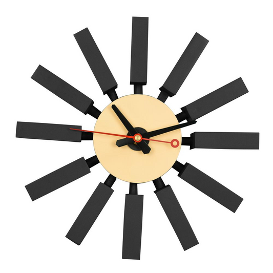 Vdara Modern Design Block Silent Non-Ticking Wall Clock