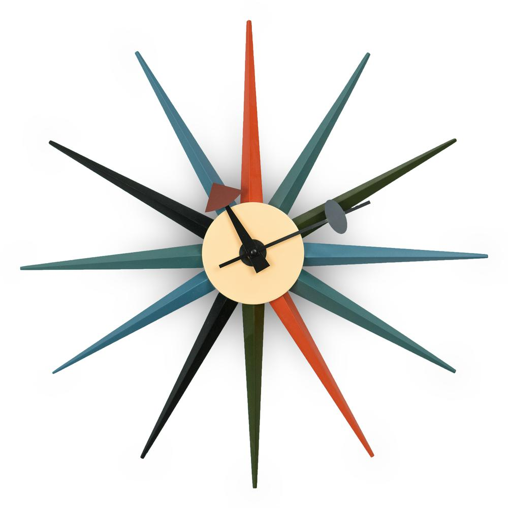 Mod Maxi Modern Design Star Silent Non-Ticking Wall Clock