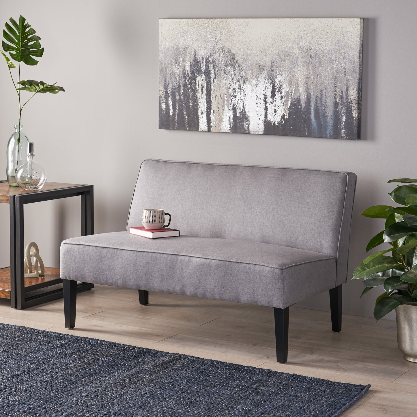 Grey Loveseat Sofa