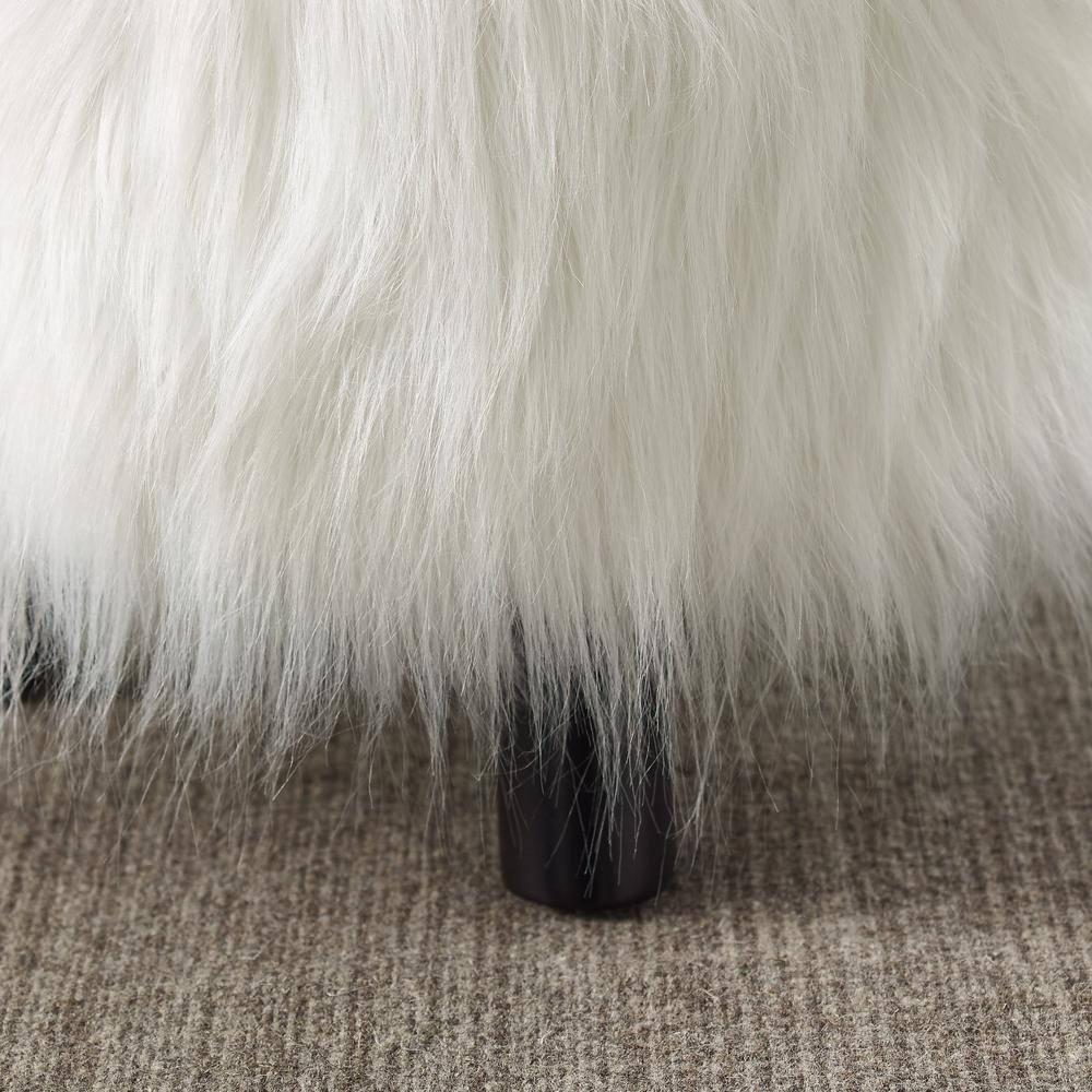 Faux Fur Stool