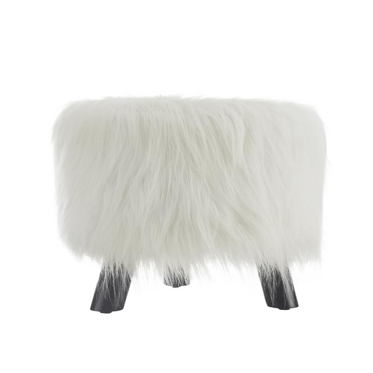 Faux Fur Stool