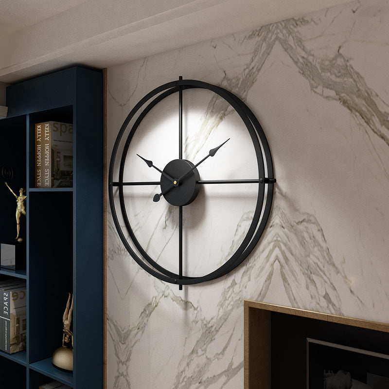 Wrought Iron Wall Clock