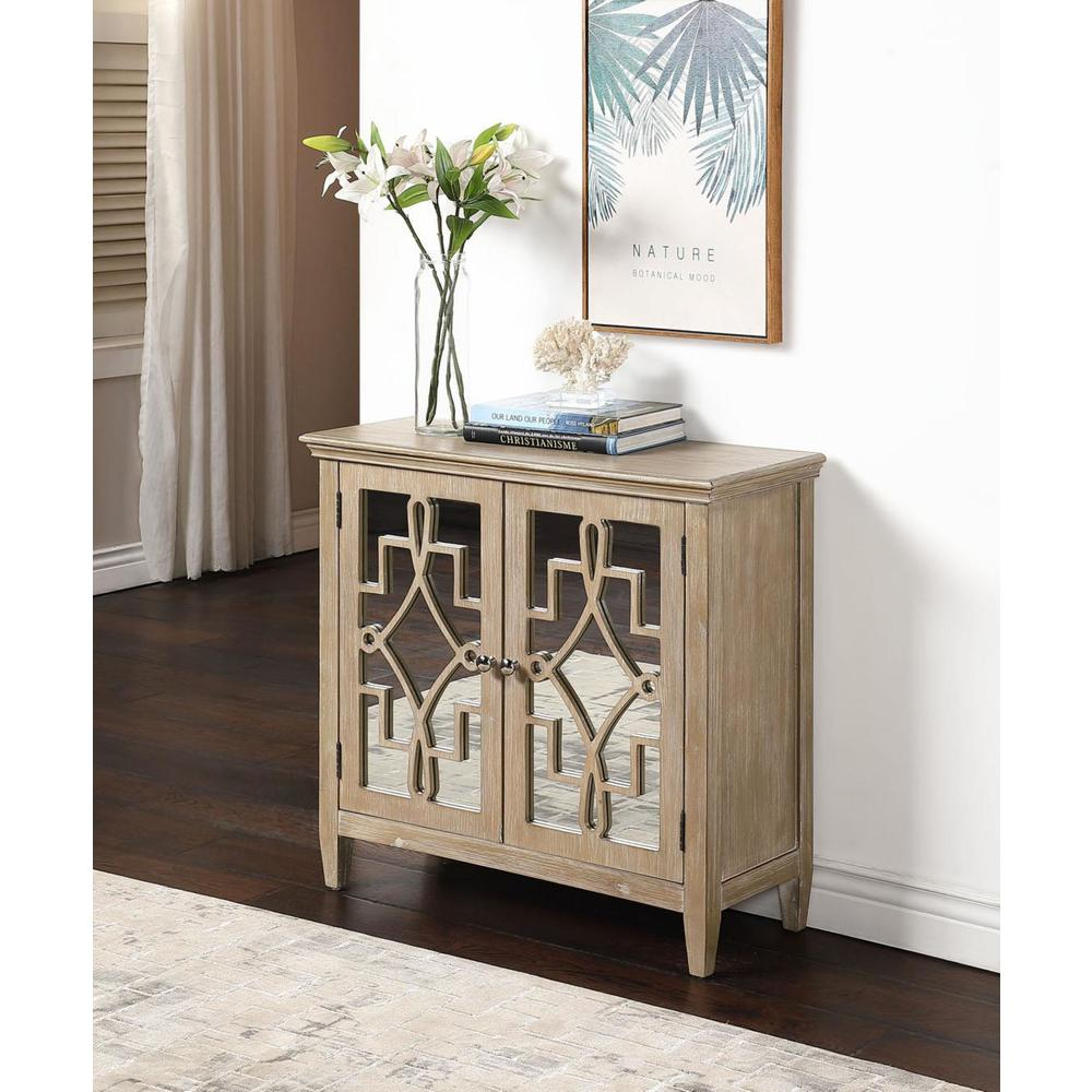 Lucy Accent Chest w/Mirrored Doors