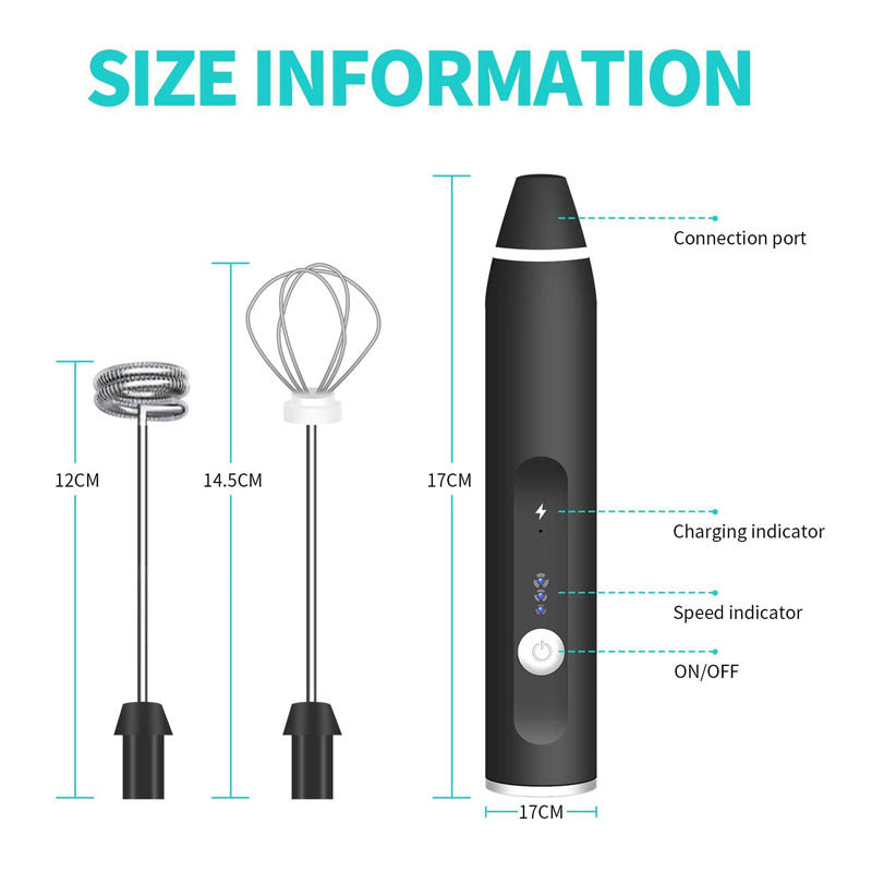 Frother, Electric Egg Beater, USB Charging Mixer