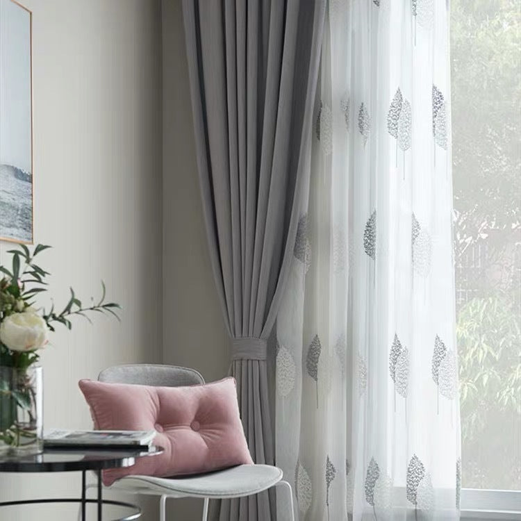 Embroidered Curtain and Window Screen