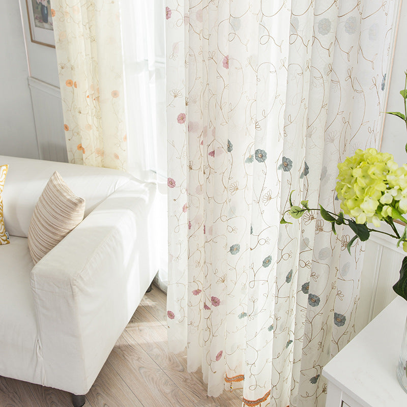 Garden Embroidered Curtain