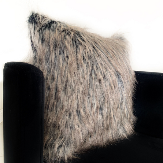 Foxy Faux Fur Throw Pillow