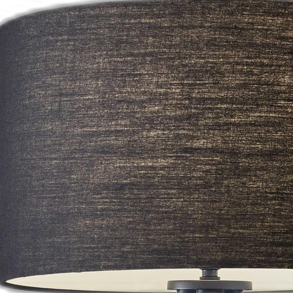 Tripod Floor Lamp  w/Black Drum Shade