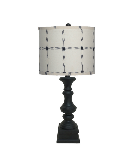 DistressedTribal Arrow Line Shade Table Lamp