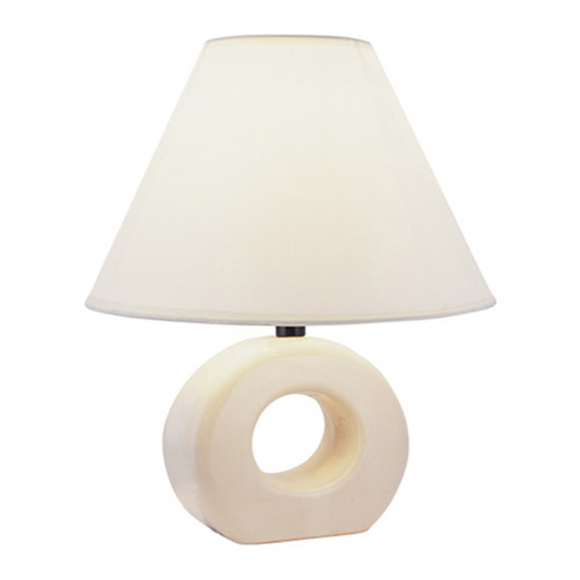 Contemporary Geo Circle Ceramic Table Lamp