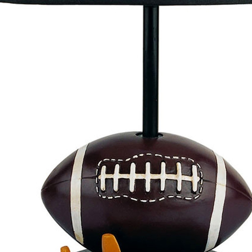 Foot Ball Table Lamp w/White Shade