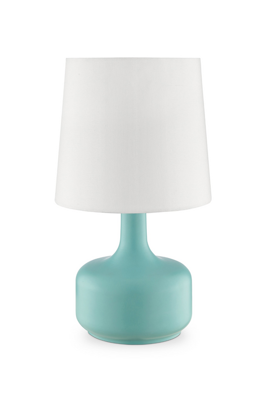 Bedside Table Lamp w/White Shade