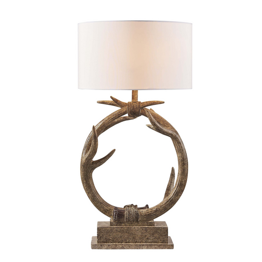 Faux Antlers Table Lamp