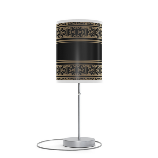 Striped Scroll Cylinder Shade