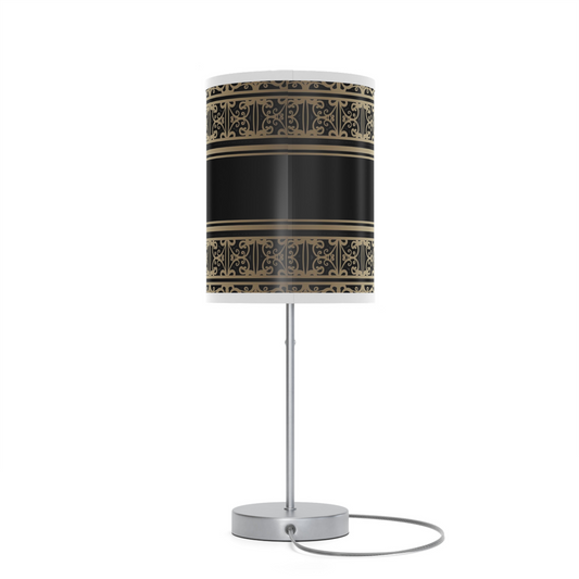 Striped Scroll Cylinder Shade