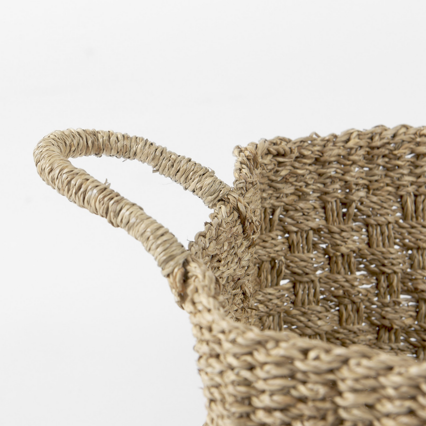 Weaved Wicker Storage Baskets (Set of 3)