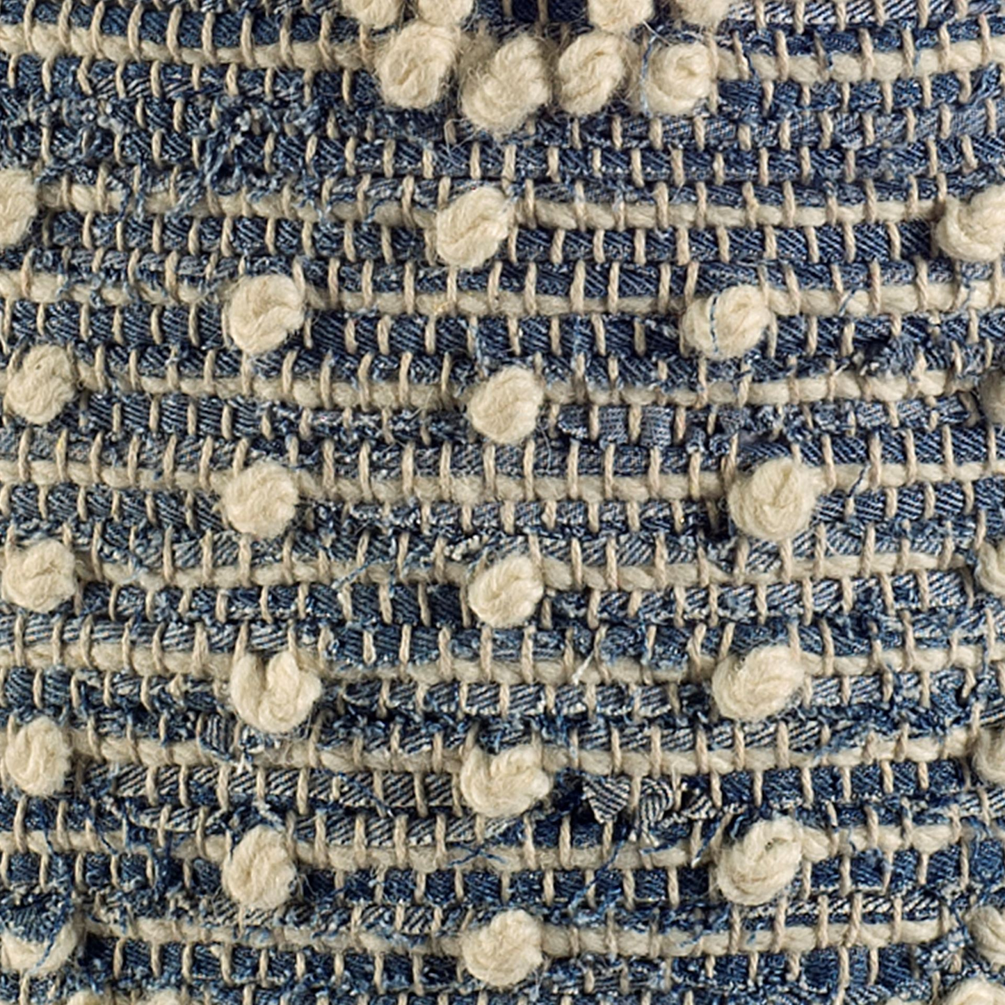 Square Pouf w/Cotton Stitched