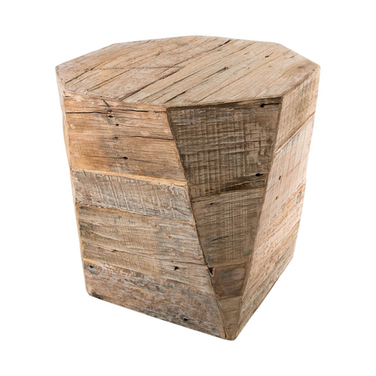 Solid Wood Side Table w/Octagonal Top