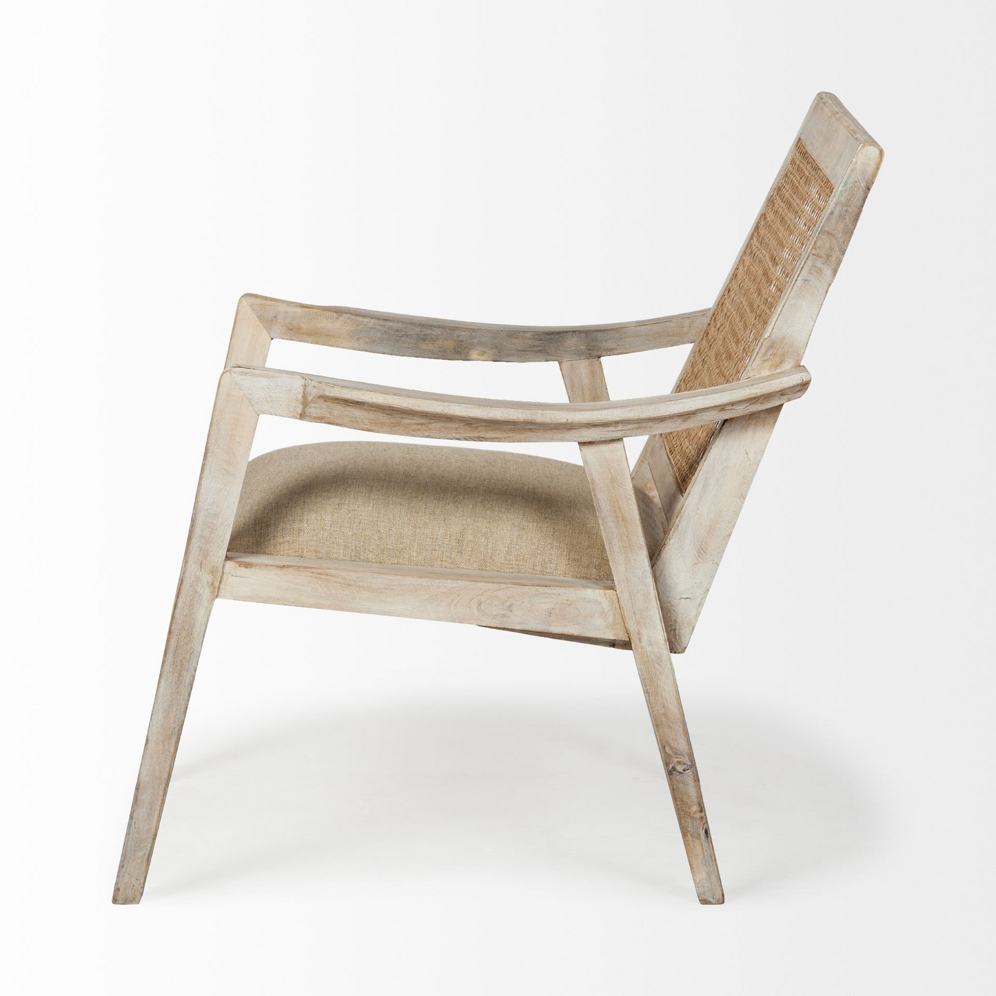 Wooden Chair w/Cane Mesh Backrest