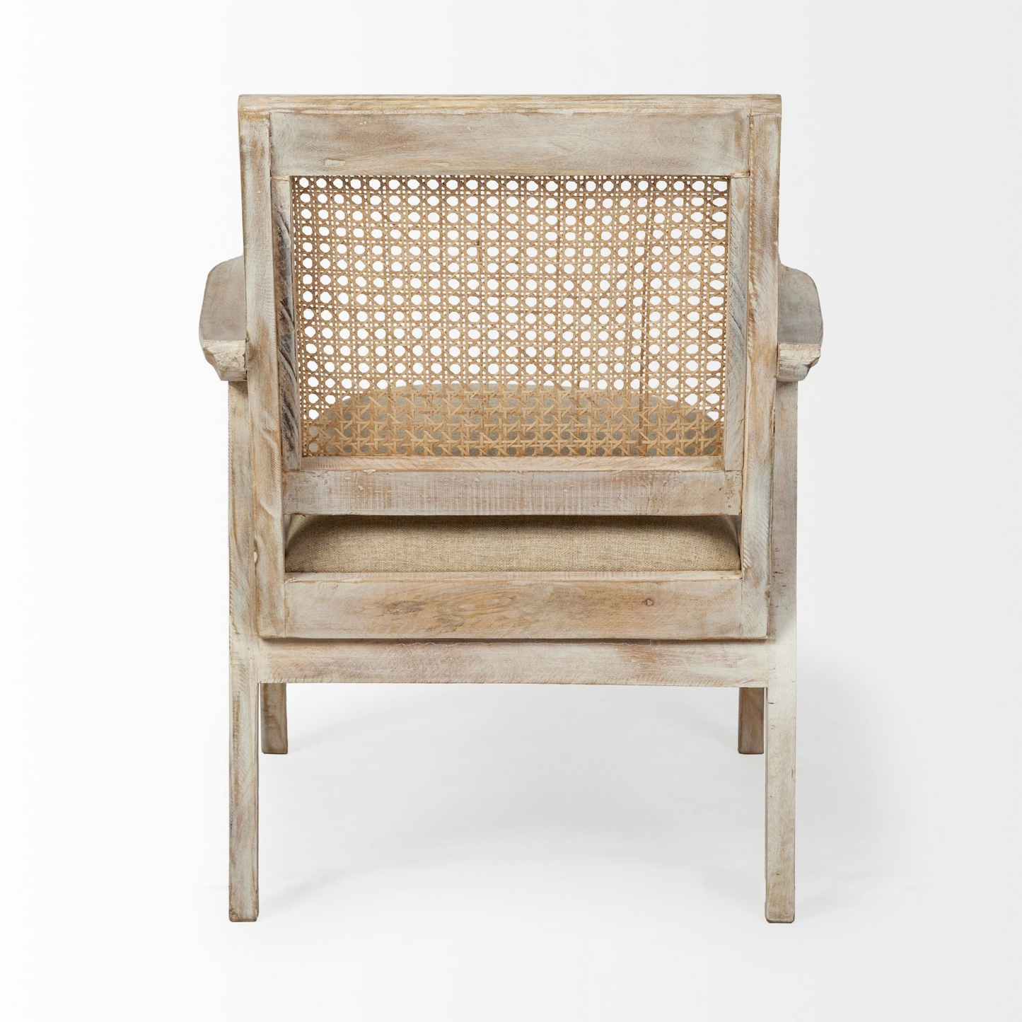 Wooden Chair w/Cane Mesh Backrest
