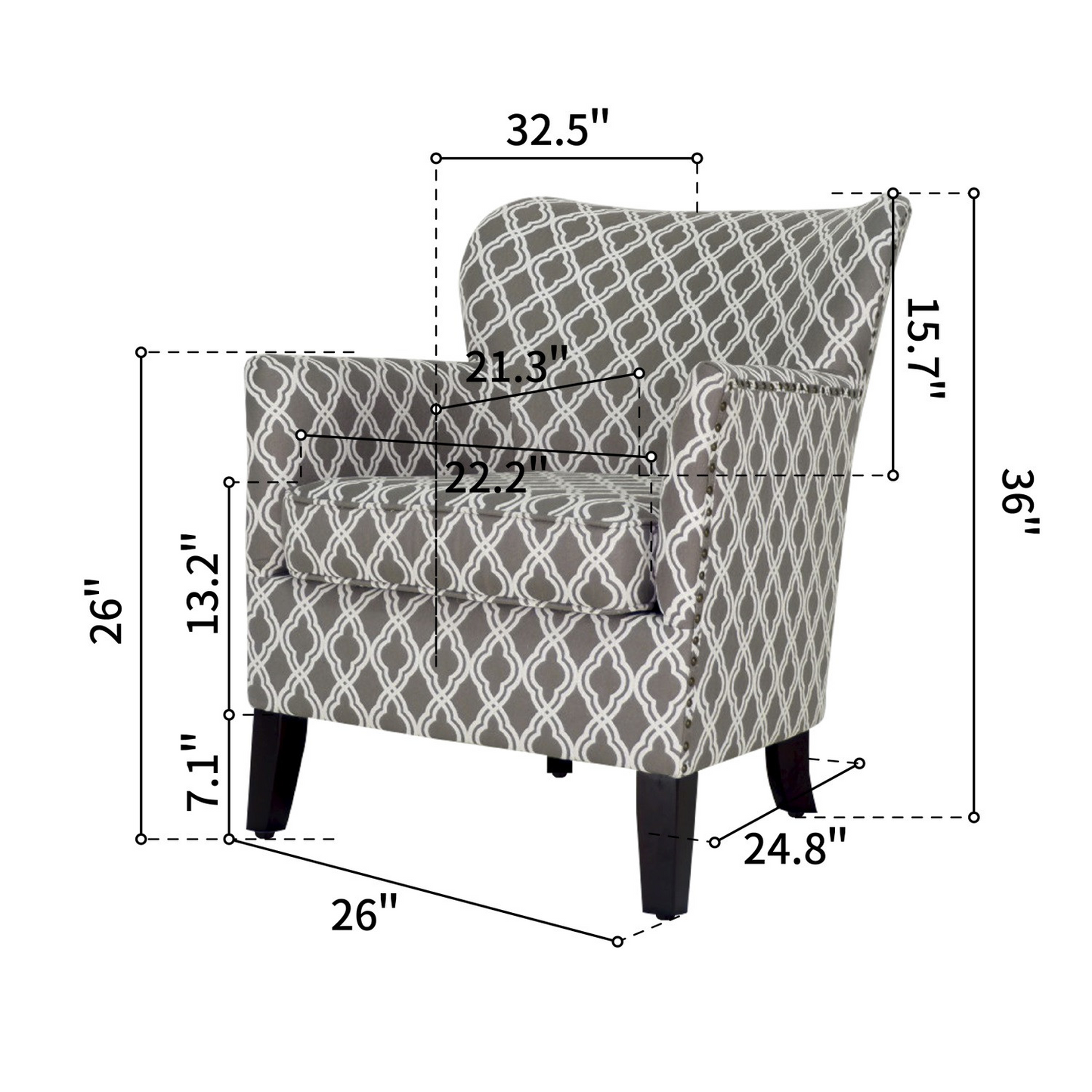 Trellis Design Armchair