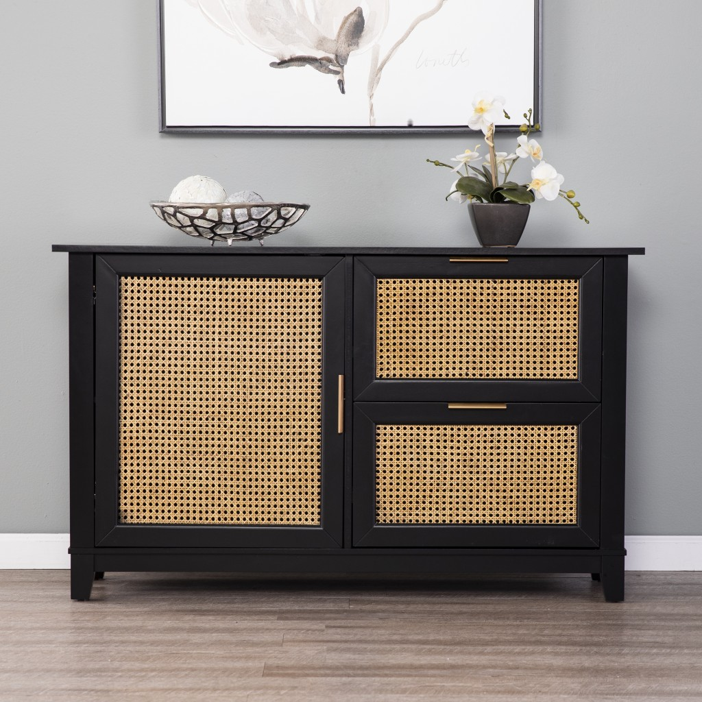 Bamboo Accent Storage Cabinet
