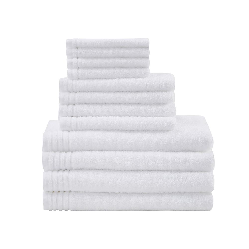 100% Cotton Quick Dry Bath Towel Set -12 pcs.