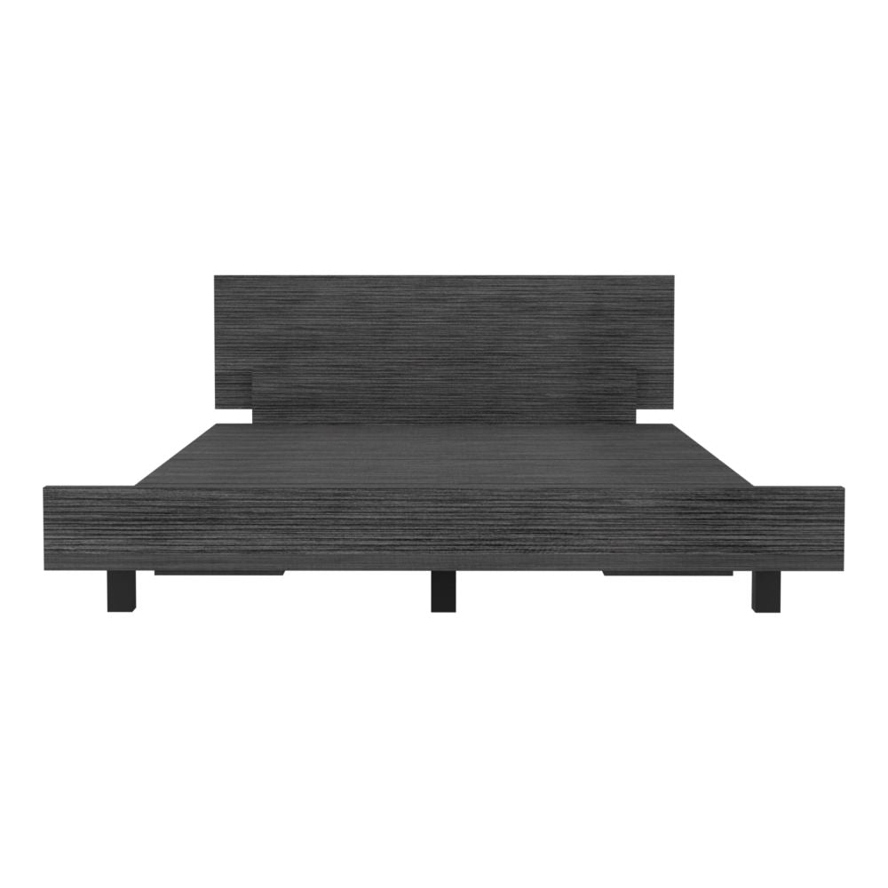 Twin Bed Base Cervants, Frame, Smokey Oak Finish