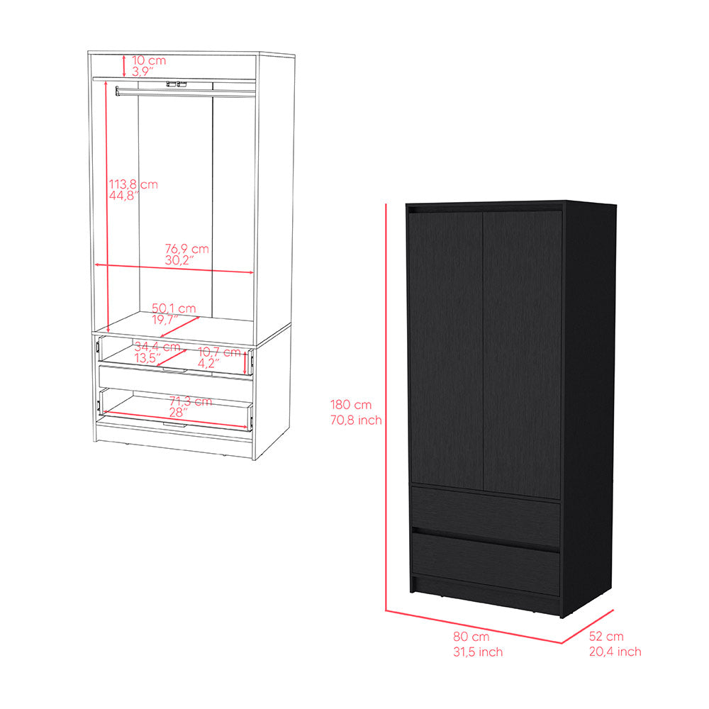 Closher Armoire w/2 Drawers