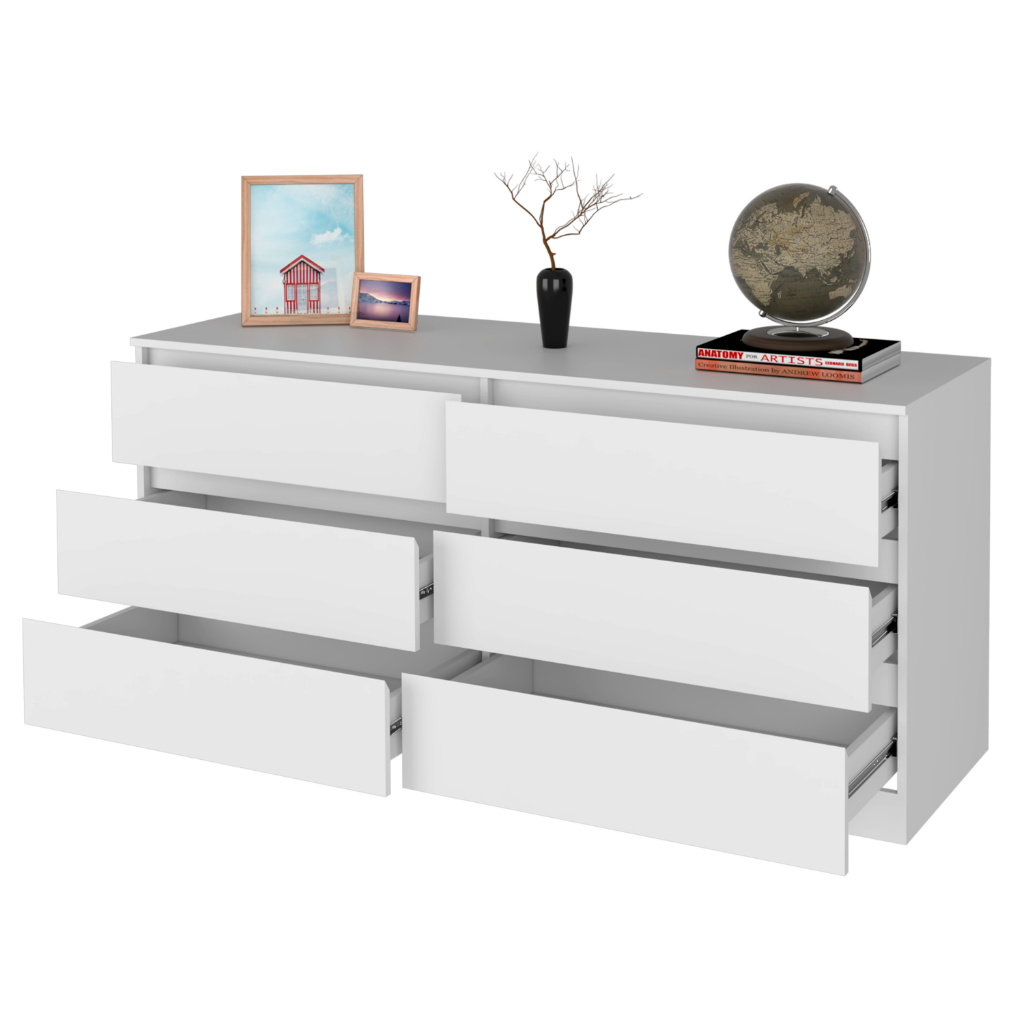 Tronx 6 Drawer Double Dresser