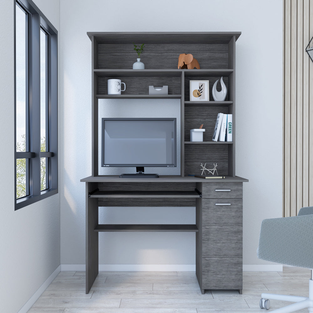 Acequia Computer Desk w/Multiple Shelves