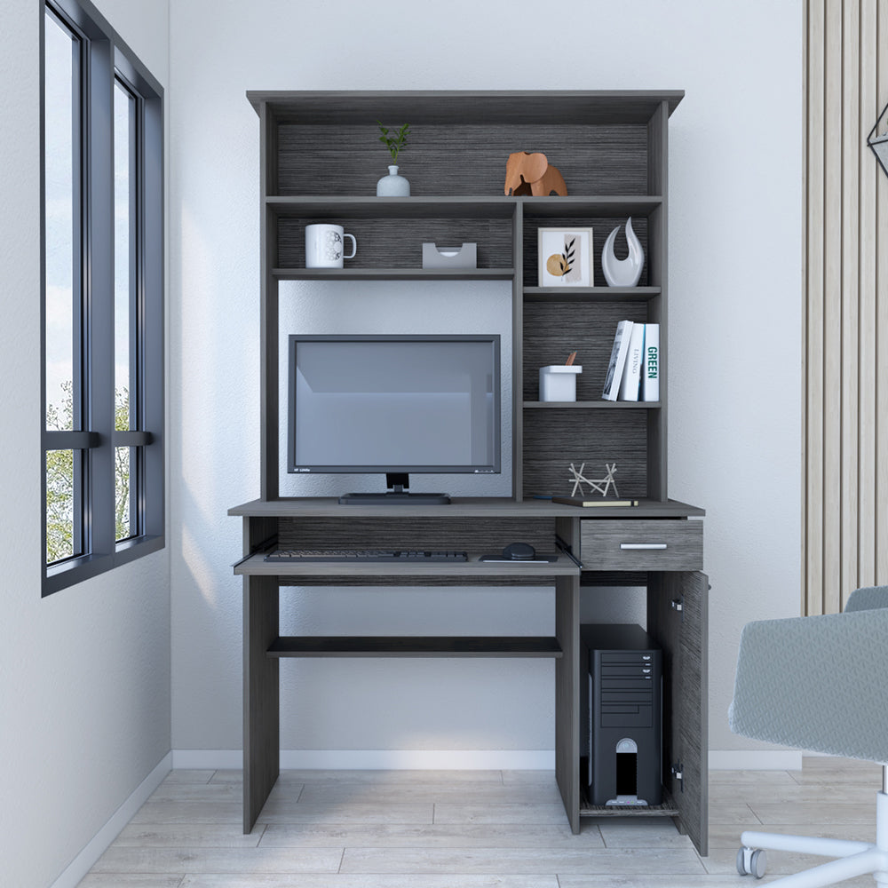 Acequia Computer Desk w/Multiple Shelves