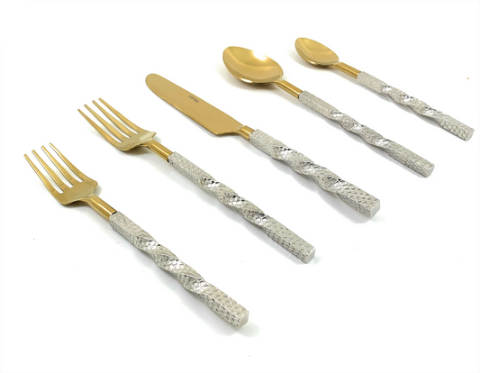 Golden Stainless Steel Flatware Set of 20 Pieces