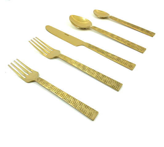 Golden Egyptian Design Flatware -20 pcs.