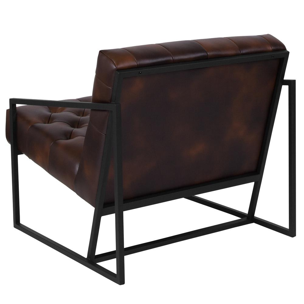 Madison Bomber Jacket LeatherSoft Tufted Lounge Chair