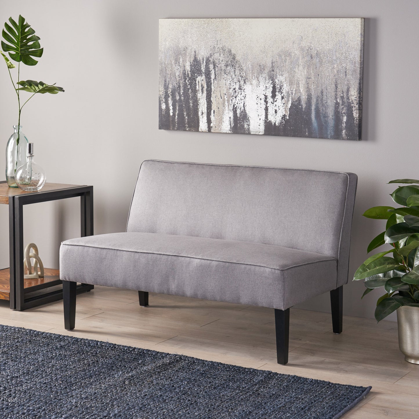 Grey Loveseat Sofa