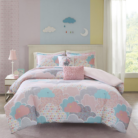 100% Cotton Kids Duvet Cover Set -3 pcs. (Full/Queen)