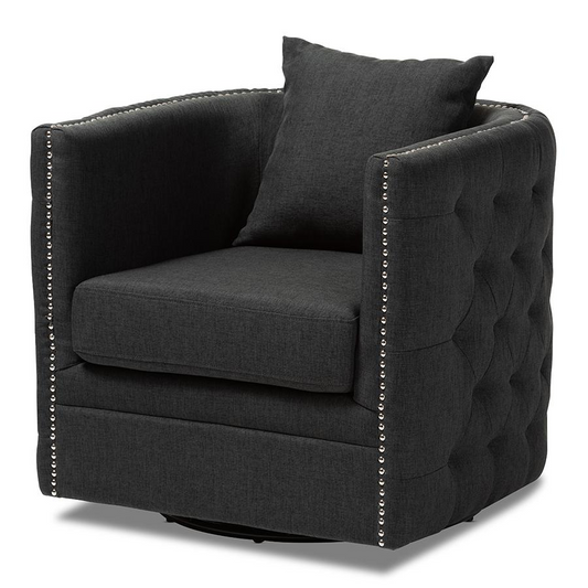 Micah Modern/Contemporary Tufted Swivel Chair