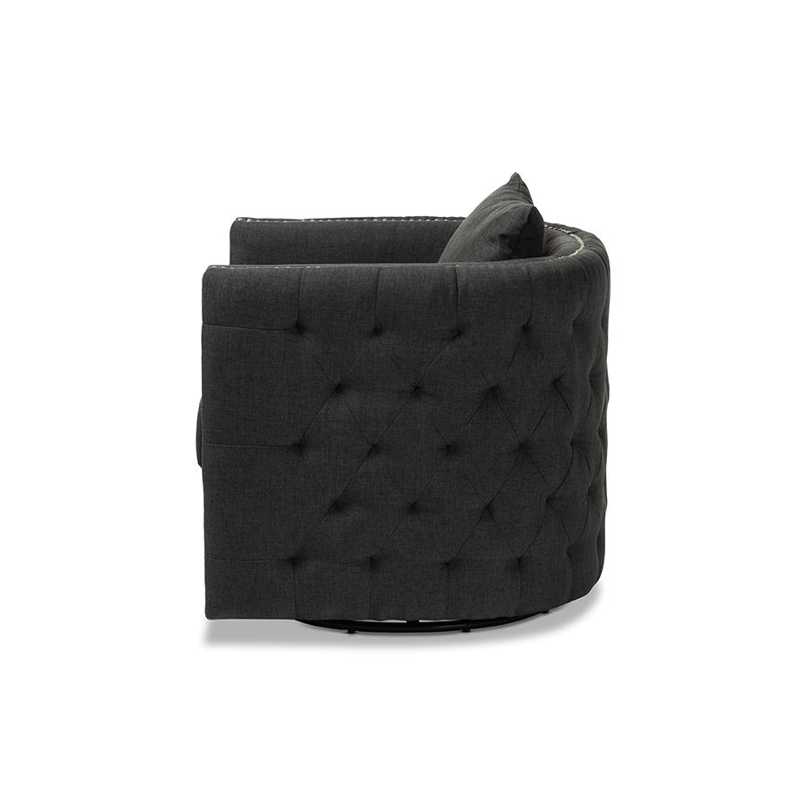 Micah Modern/Contemporary Tufted Swivel Chair