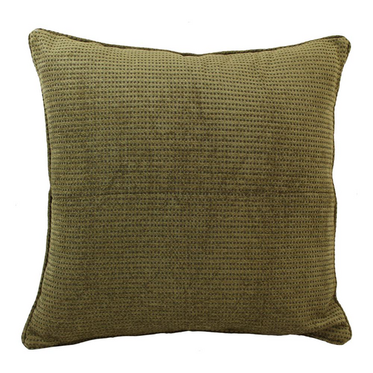 Double-Corded Patterned Tapestry Square Pillow w/Insert