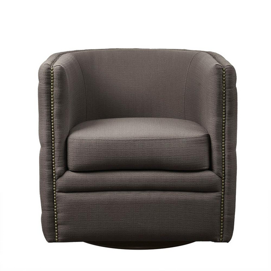 Tufted Barrel Swivel Chair