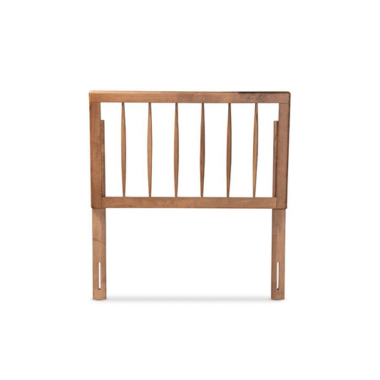 Valin Modern and Contemporary Ash Walnut Finished Wood Twin Size Headboard