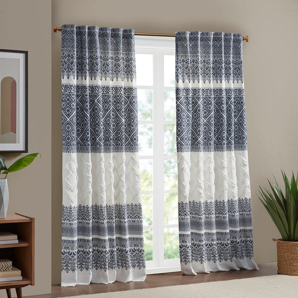 100% Cotton Mila Window Curtain Panel w/Lining (1 Panel)